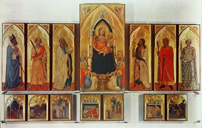 The Virgin and Child with Saints, Broken Down Polyptych by Bernardo Daddi